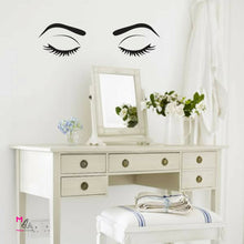 Load image into Gallery viewer, WALL DECAL:  Her Eyes - Makeup Vanity Wall Decal Sticker