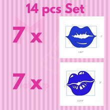 Load image into Gallery viewer, LIPS DECAL SET:  Lots of Lip Makeup Wall Decal Stickers