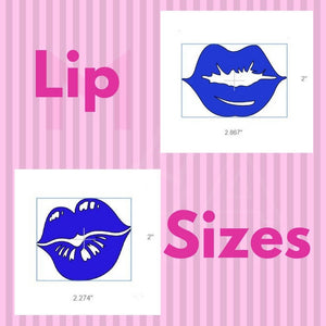 LIPS DECAL SET:  Lots of Lip Makeup Wall Decal Stickers