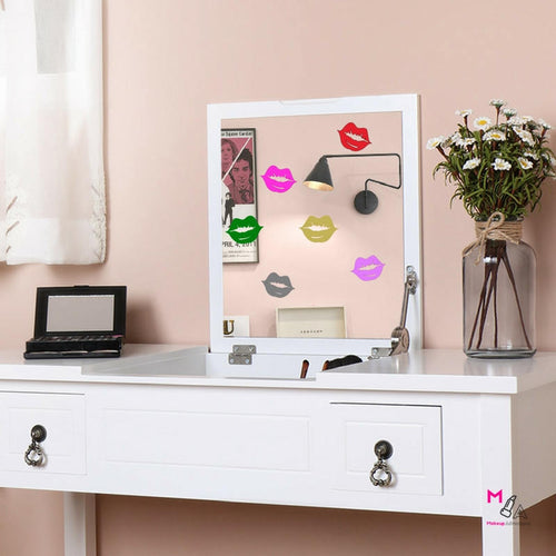 LIPS DECAL SET:  Lots of Lip Makeup Wall Decal Stickers