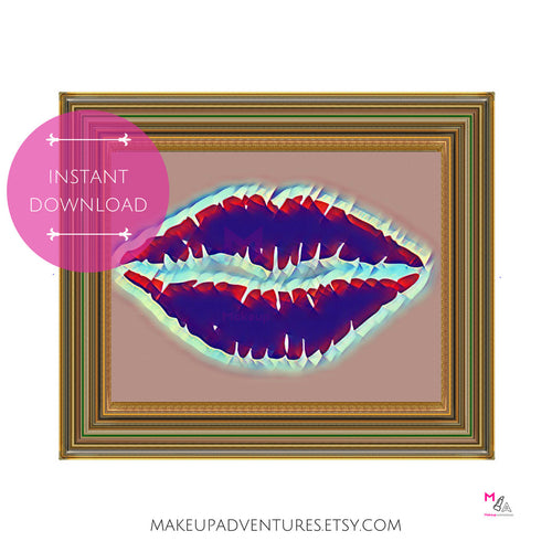 PRINTABLE POSTER: These Lips {INSTANT DOWNLOAD}