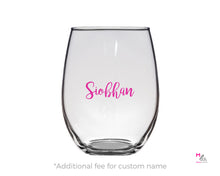 Load image into Gallery viewer, Makeup is Life Stemless Wine Glass CUSTOM